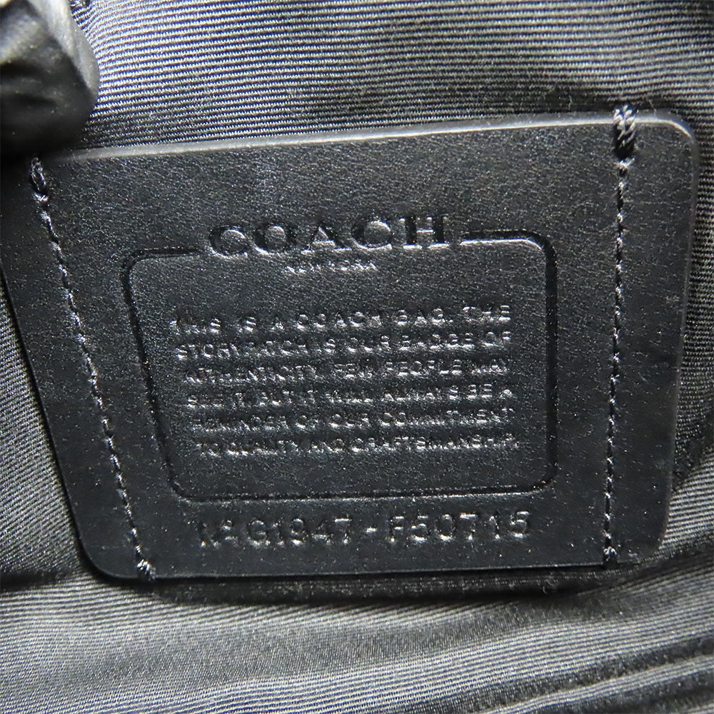 COACH Shoulder Bag F50715 Leather, PVC black unisex(Unisex) Used Authentic