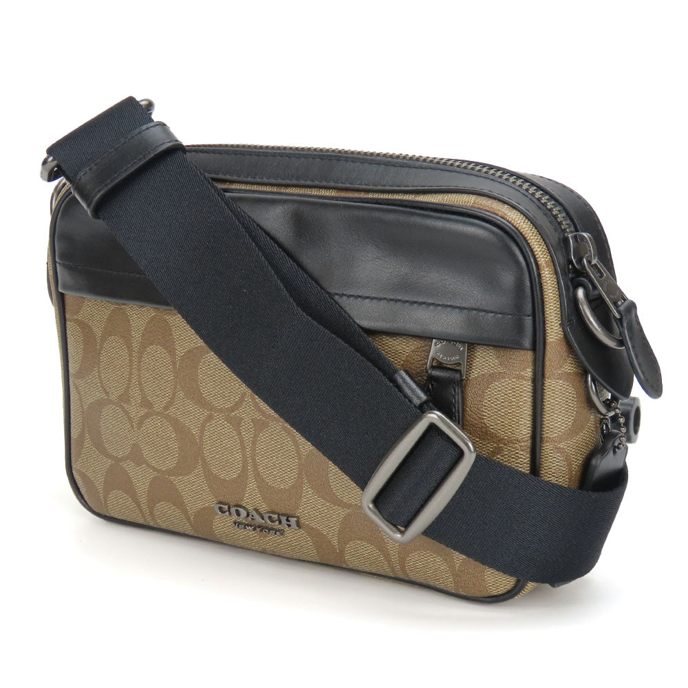 COACH Shoulder Bag F50715 Leather, PVC black unisex(Unisex) Used Authentic