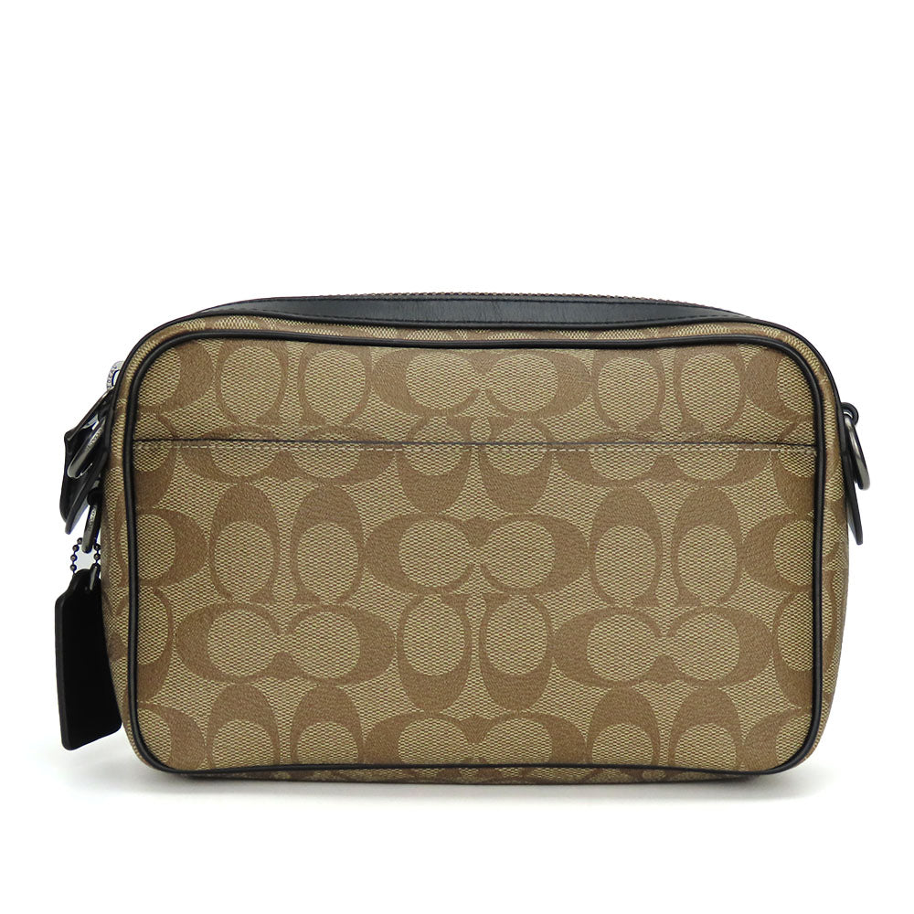 COACH Shoulder Bag F50715 Leather, PVC black unisex(Unisex) Used Authentic