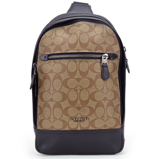 COACH Shoulder Bag F37573 PVC, Leather Brown unisex(Unisex) Used Authentic