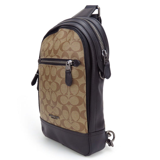 COACH Shoulder Bag F37573 PVC, Leather Brown unisex(Unisex) Used Authentic