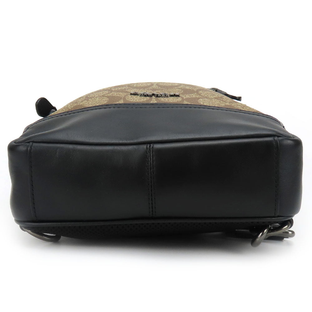 COACH Shoulder Bag F37573 PVC, Leather Brown unisex(Unisex) Used Authentic