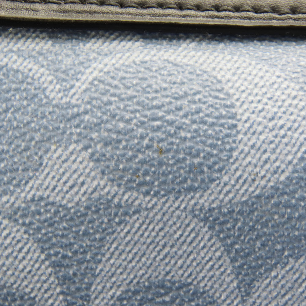 COACH Shoulder Bag 91500 PVC, Leather blue Signature Women Used Authentic