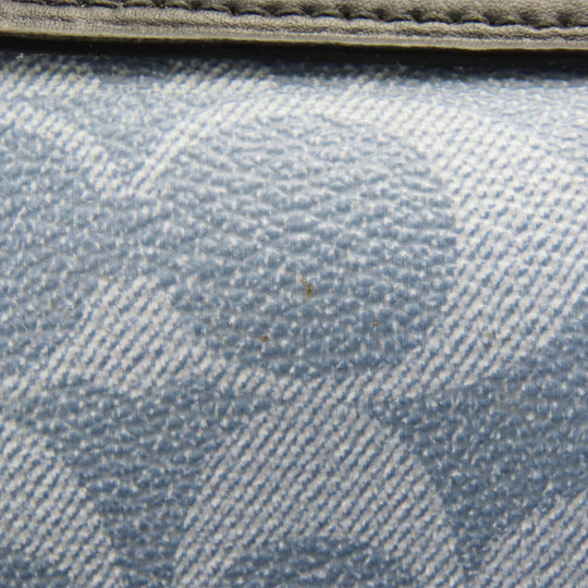 COACH Shoulder Bag 91500 PVC, Leather blue Signature Women Used Authentic