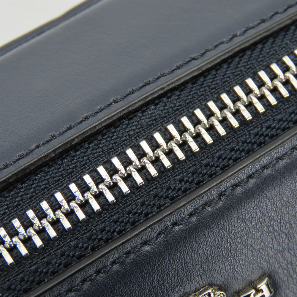 COACH Shoulder Bag 91500 PVC, Leather blue Signature Women Used Authentic