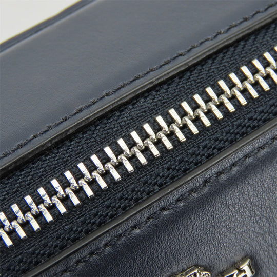 COACH Shoulder Bag 91500 PVC, Leather blue Signature Women Used Authentic