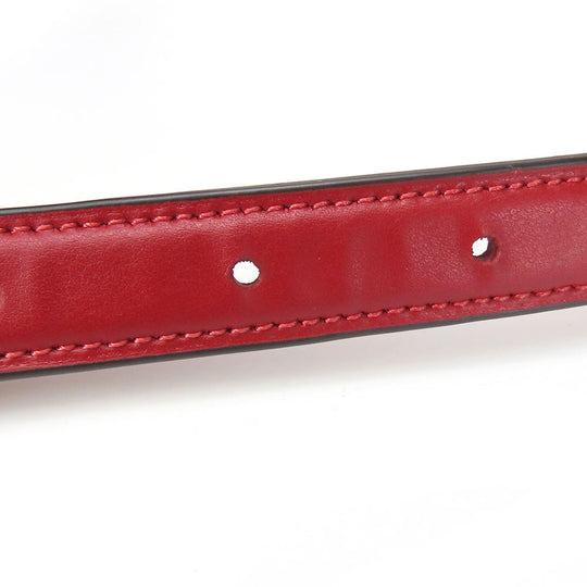 COACH Shoulder Bag 68168 Leather, PVC Red Signature Women Used Authentic