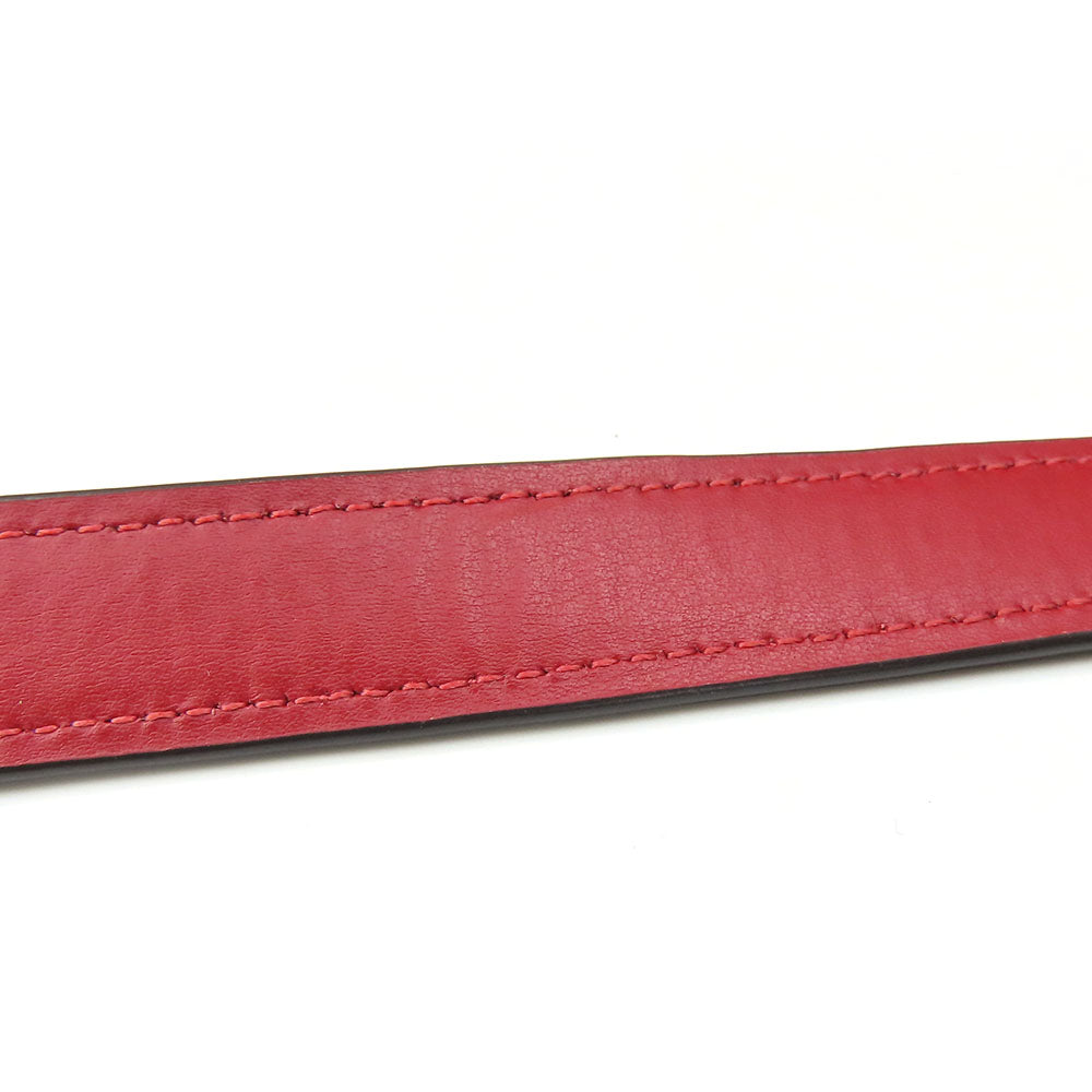 COACH Shoulder Bag 68168 Leather, PVC Red Signature Women Used Authentic