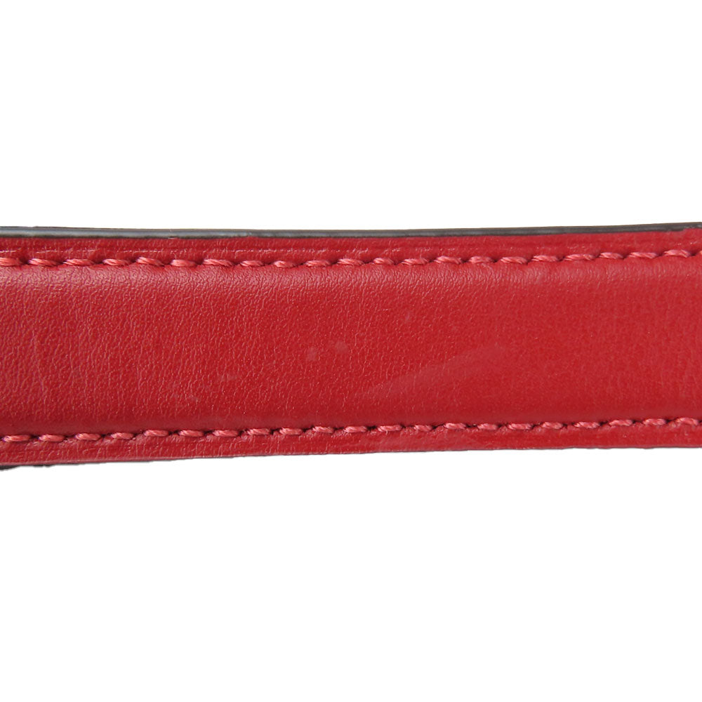 COACH Shoulder Bag 68168 Leather, PVC Red Signature Women Used Authentic