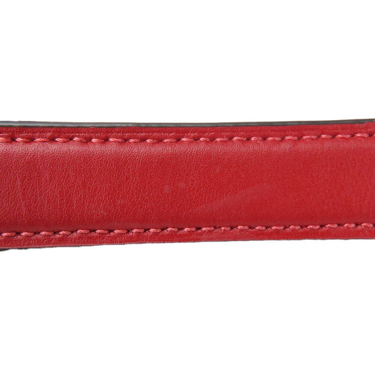 COACH Shoulder Bag 68168 Leather, PVC Red Signature Women Used Authentic