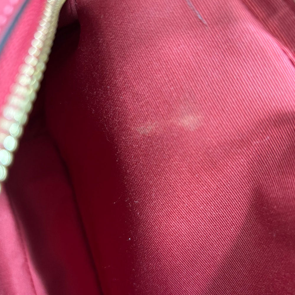 COACH Shoulder Bag 68168 Leather, PVC Red Signature Women Used Authentic