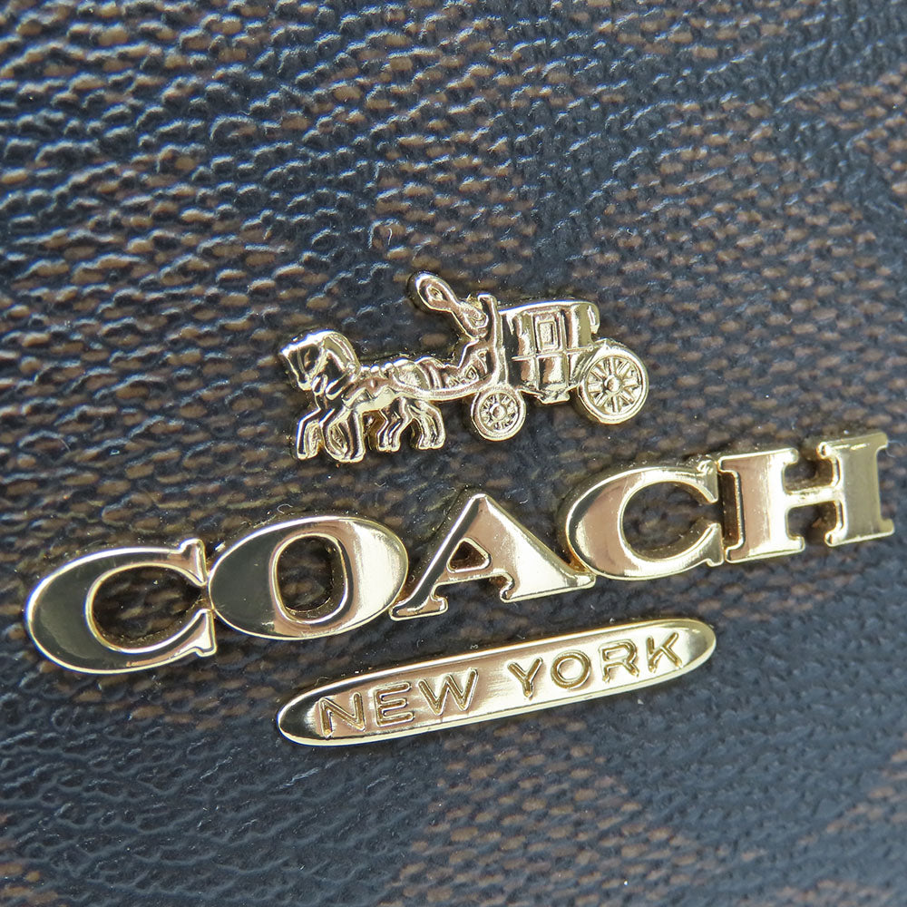 COACH Shoulder Bag 68168 Leather, PVC Red Signature Women Used Authentic