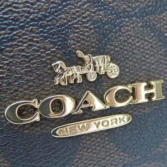 COACH Shoulder Bag 68168 Leather, PVC Red Signature Women Used Authentic