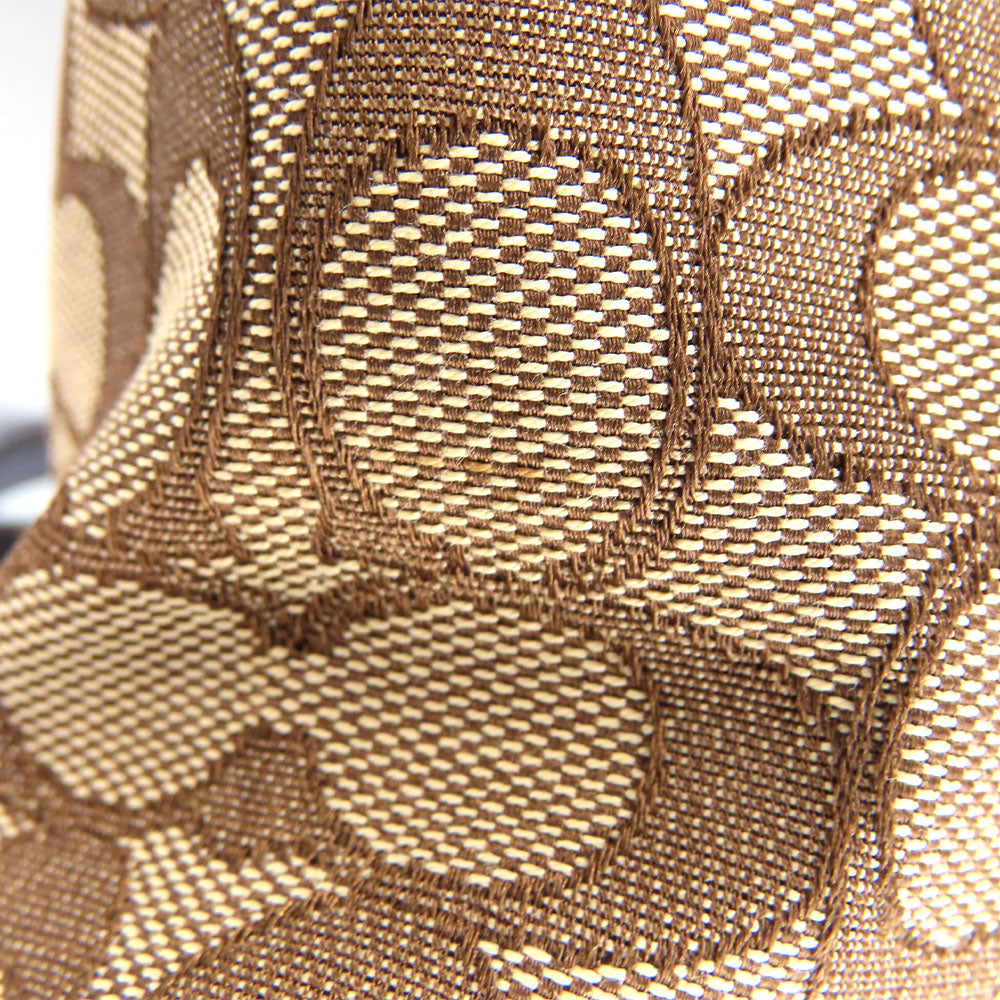 COACH Handbag F27582 Canvas, Leather Brown Women Used Authentic