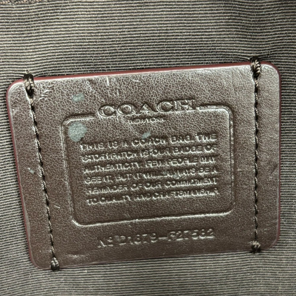 COACH Handbag F27582 Canvas, Leather Brown Women Used Authentic