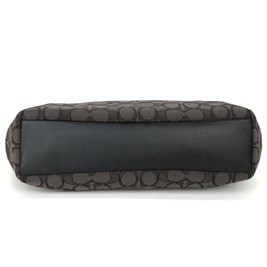 COACH Handbag F58283 canvas black Women Used Authentic