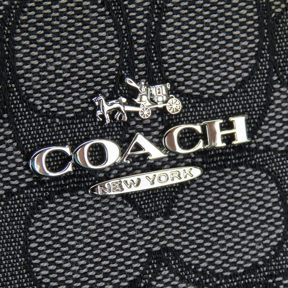 COACH Handbag F58283 canvas black Women Used Authentic