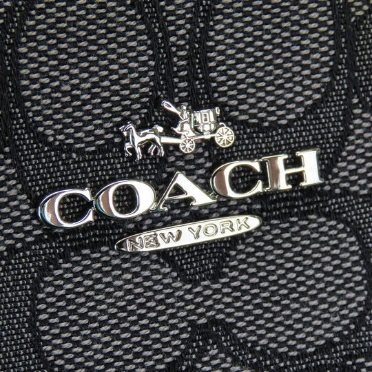 COACH Handbag F58283 canvas black Women Used Authentic