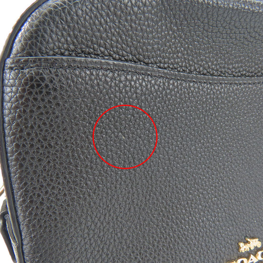 COACH Shoulder Bag 29411 leather black Women Used Authentic