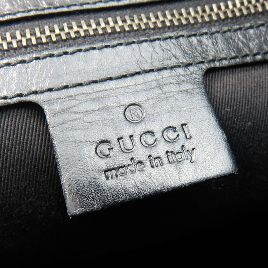 GUCCI Shoulder Bag 109097 GG canvas, leather black Women Used Authentic