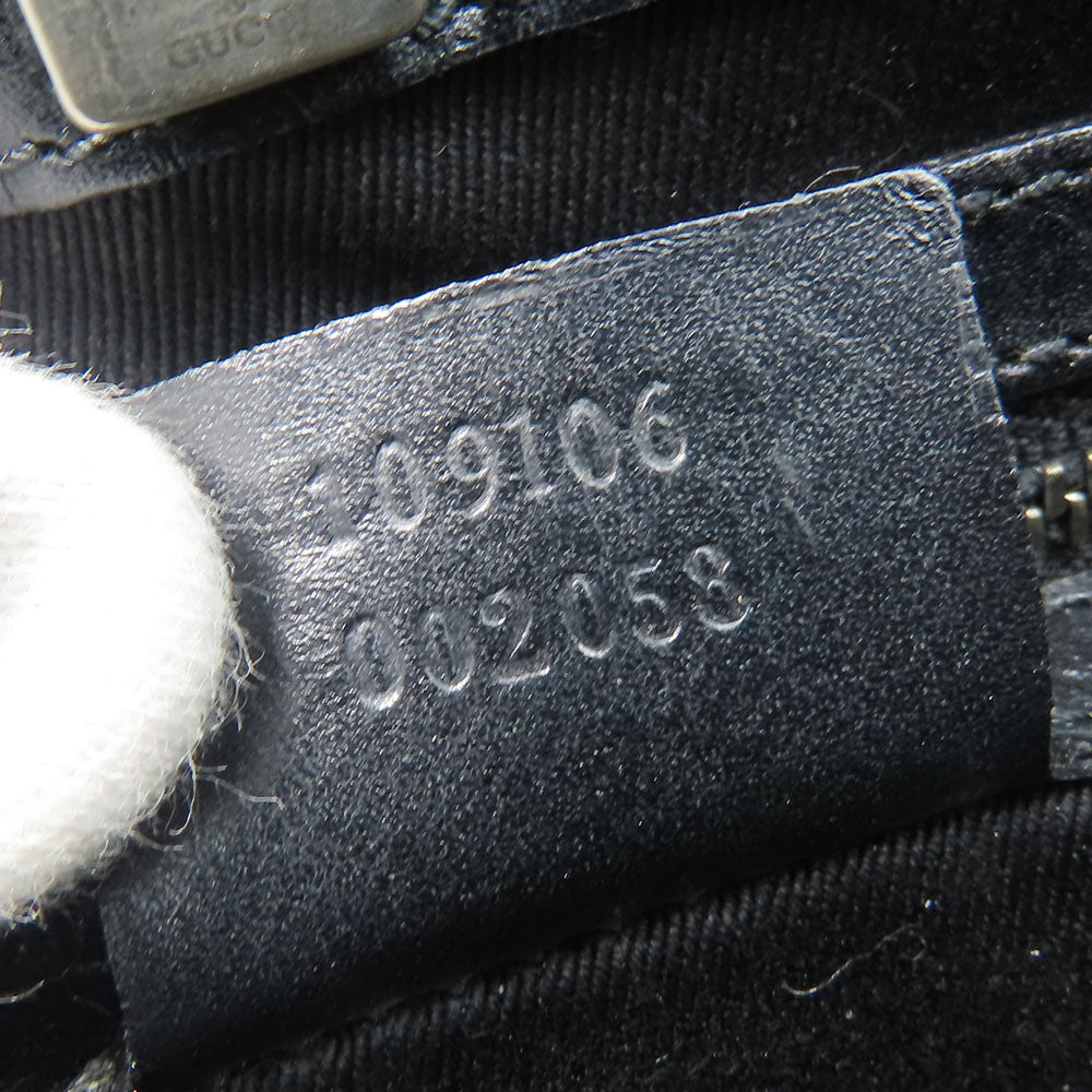 GUCCI Shoulder Bag 109097 GG canvas, leather black Women Used Authentic