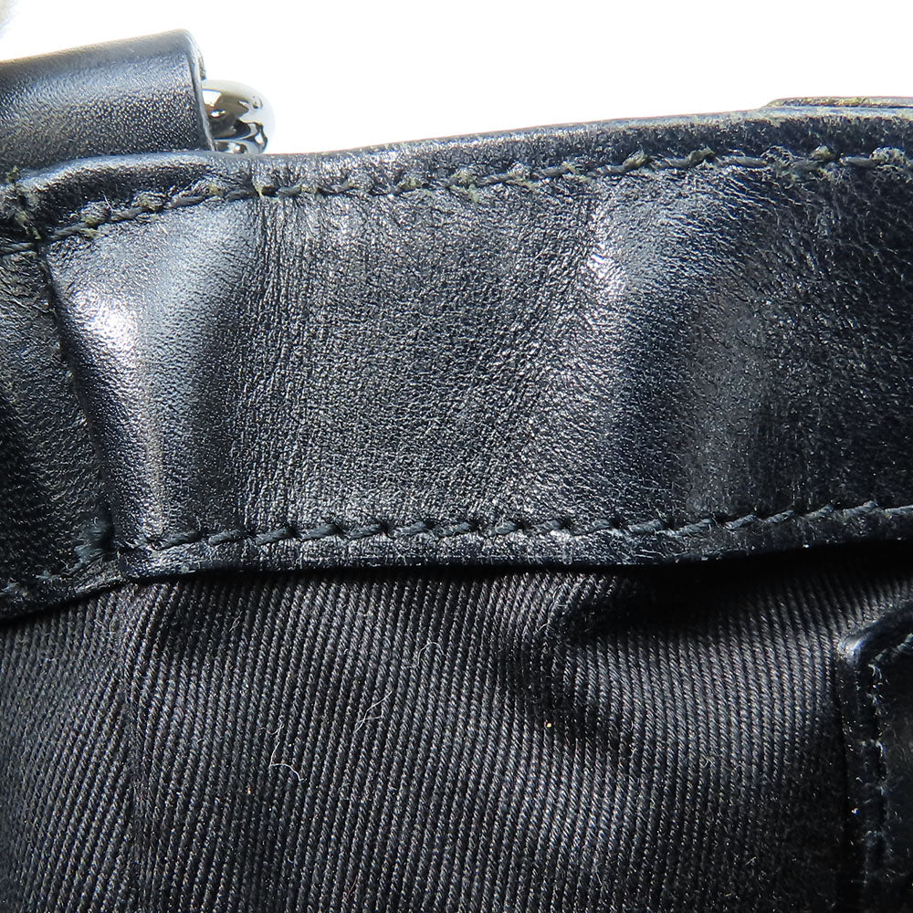 GUCCI Shoulder Bag 109097 GG canvas, leather black Women Used Authentic