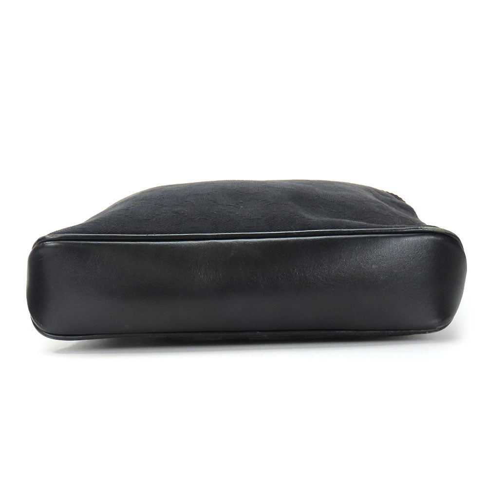 GUCCI Shoulder Bag 109097 GG canvas, leather black Women Used Authentic