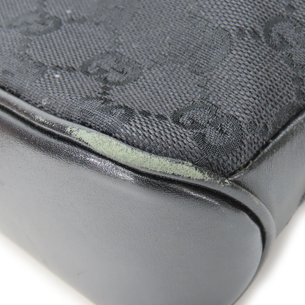 GUCCI Shoulder Bag 109097 GG canvas, leather black Women Used Authentic