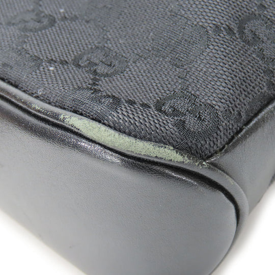 GUCCI Shoulder Bag 109097 GG canvas, leather black Women Used Authentic