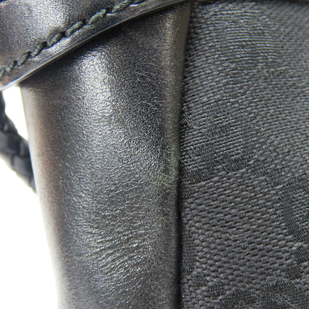 GUCCI Shoulder Bag 109097 GG canvas, leather black Women Used Authentic