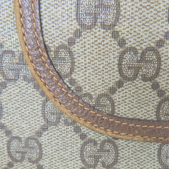 GUCCI Tote Bag 89.02.003 GG Supreme Canvas beige Sherry line unisex(Unisex) Used Authentic