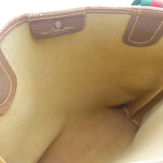 GUCCI Tote Bag 89.02.003 GG Supreme Canvas beige Sherry line unisex(Unisex) Used Authentic