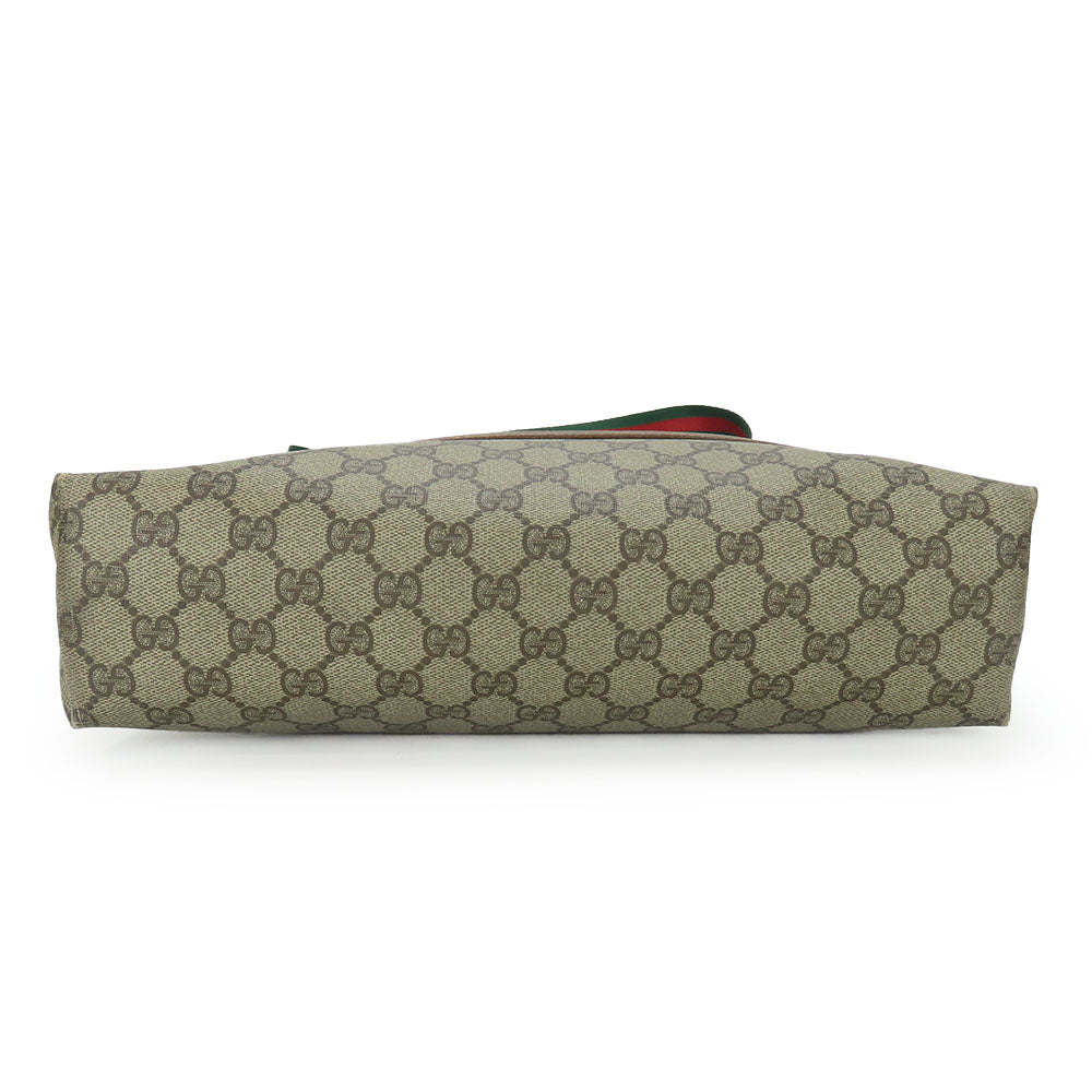 GUCCI Tote Bag 89.02.003 GG Supreme Canvas beige Sherry line unisex(Unisex) Used Authentic