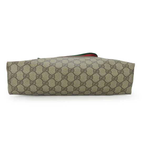 GUCCI Tote Bag 89.02.003 GG Supreme Canvas beige Sherry line unisex(Unisex) Used Authentic