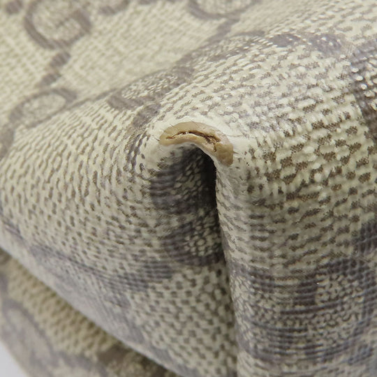 GUCCI Tote Bag 89.02.003 GG Supreme Canvas beige Sherry line unisex(Unisex) Used Authentic