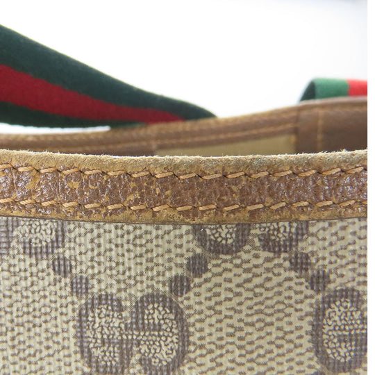 GUCCI Tote Bag 89.02.003 GG Supreme Canvas beige Sherry line unisex(Unisex) Used Authentic