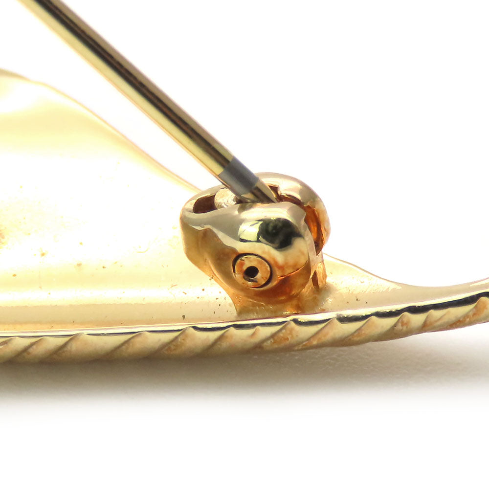 Christian Dior Brooch metal gold Women Used Authentic