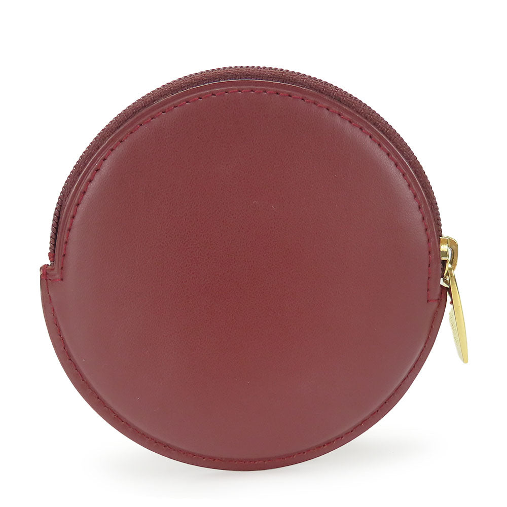 CARTIER Coin case L3000111 Calfskin Bordeaux Must Line Women Used Authentic