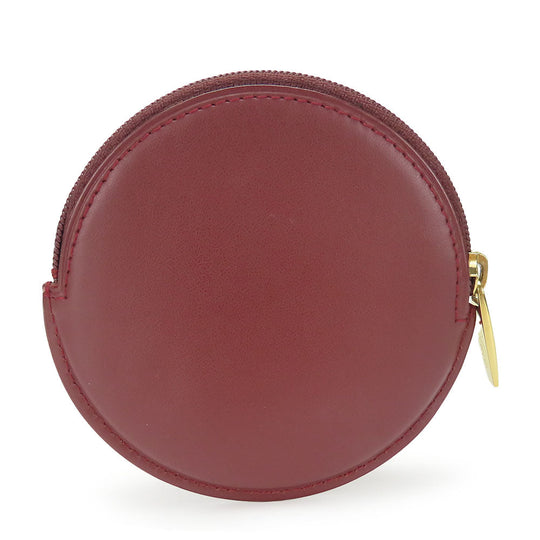 CARTIER Coin case L3000111 Calfskin Bordeaux Must Line Women Used Authentic