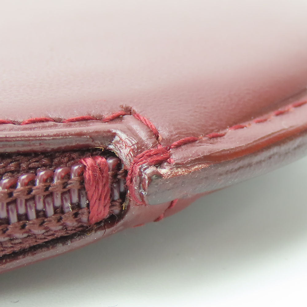 CARTIER Coin case L3000111 Calfskin Bordeaux Must Line Women Used Authentic