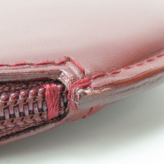 CARTIER Coin case L3000111 Calfskin Bordeaux Must Line Women Used Authentic