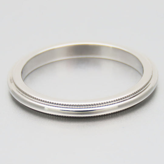 TIFFANY&Co. Ring Pt950Platinum Platinum Milgrain Women Used Authentic