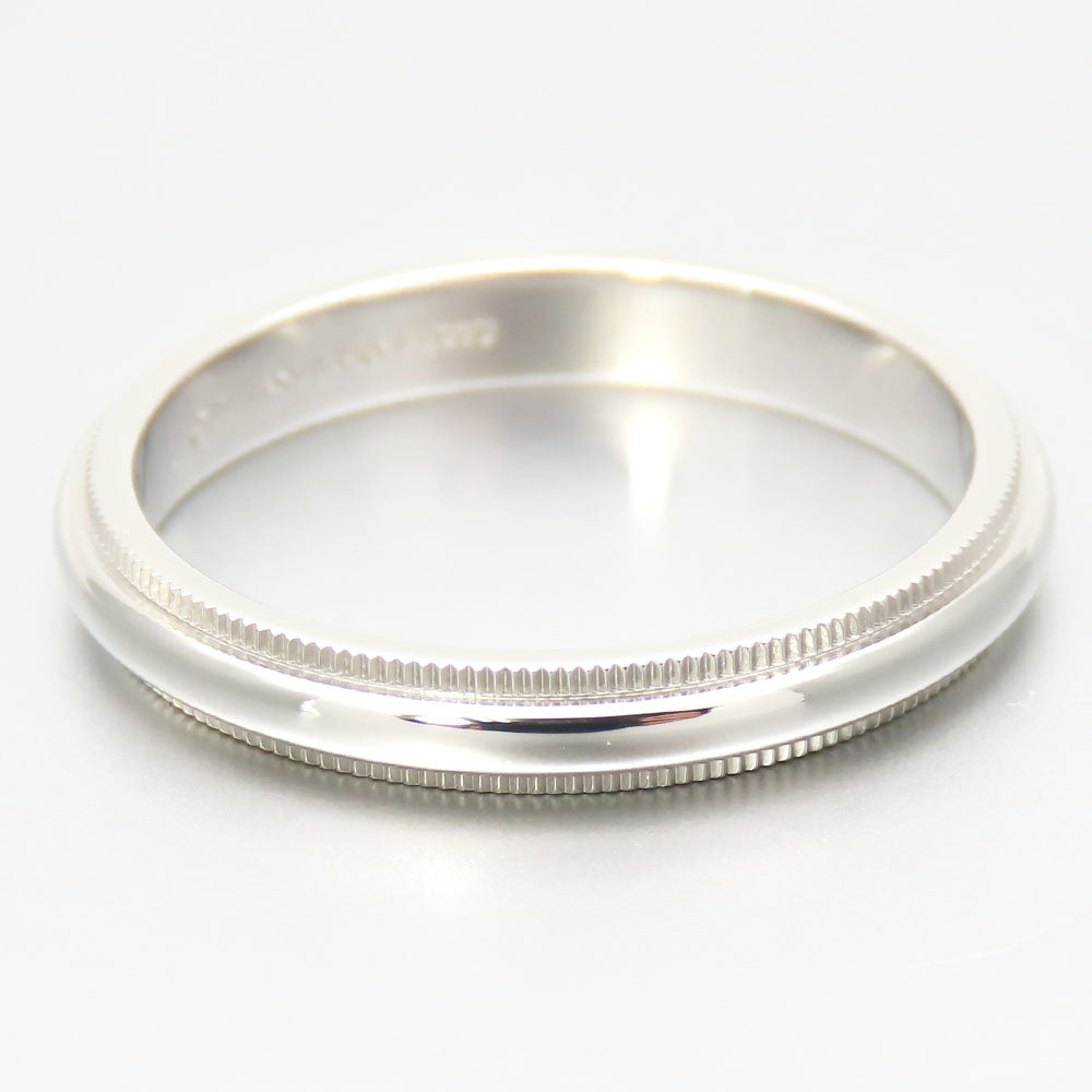 TIFFANY&Co. Ring Pt950Platinum Platinum Milgrain mens Used Authentic
