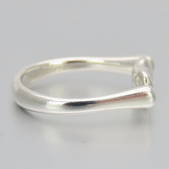 TIFFANY&Co. Ring Silver925 Silver Bean Women Used Authentic