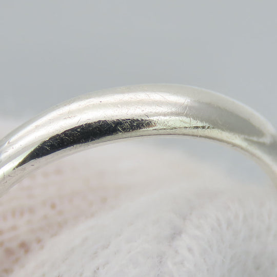 TIFFANY&Co. Ring Silver925 Silver Bean Women Used Authentic