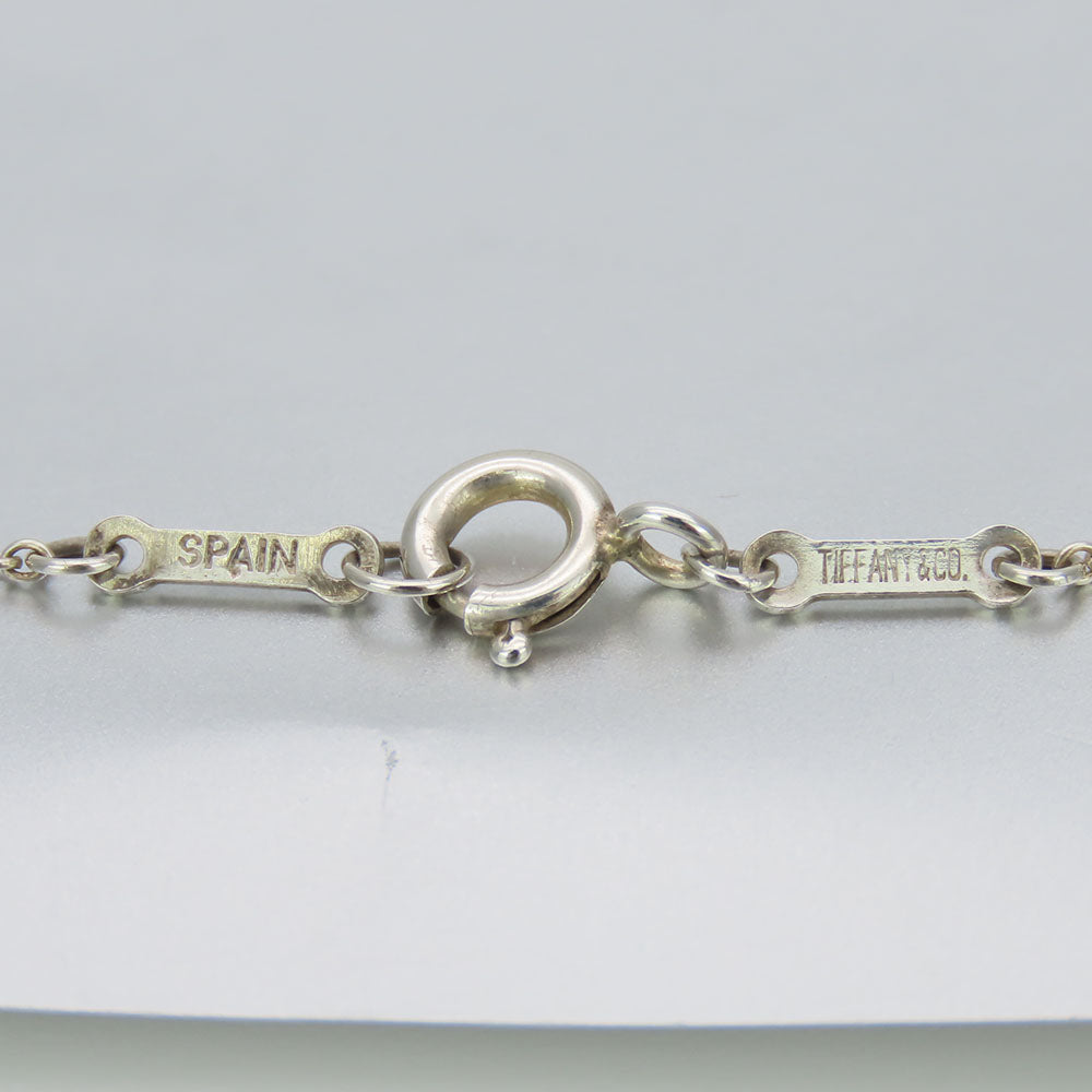 TIFFANY&Co. Necklace Silver925 Silver Curved heart Women Used Authentic