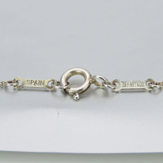 TIFFANY&Co. Necklace Silver925 Silver Curved heart Women Used Authentic