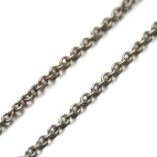 TIFFANY&Co. Necklace Silver925 Silver Curved heart Women Used Authentic