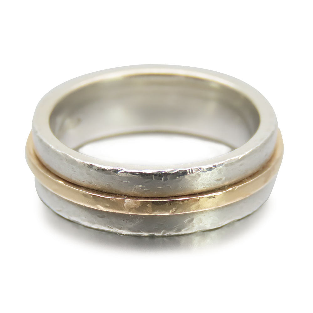 TIFFANY&Co. Ring Silver925, K18 Yellow Gold Silver True Narrow Women Used Authentic