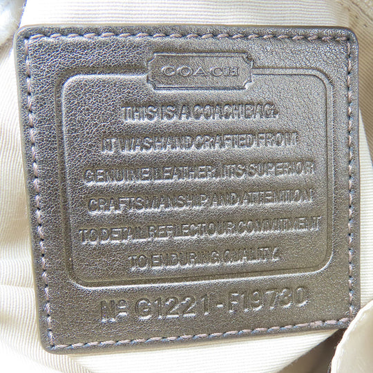 COACH Shoulder Bag F19730 Canvas, Leather Brown Women Used Authentic